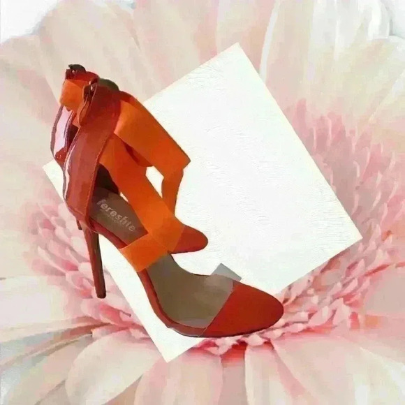 Fereshte Women's Heeled Sandals Snake Pattern Buckle Strap Size 6 - Picture 3 of 7